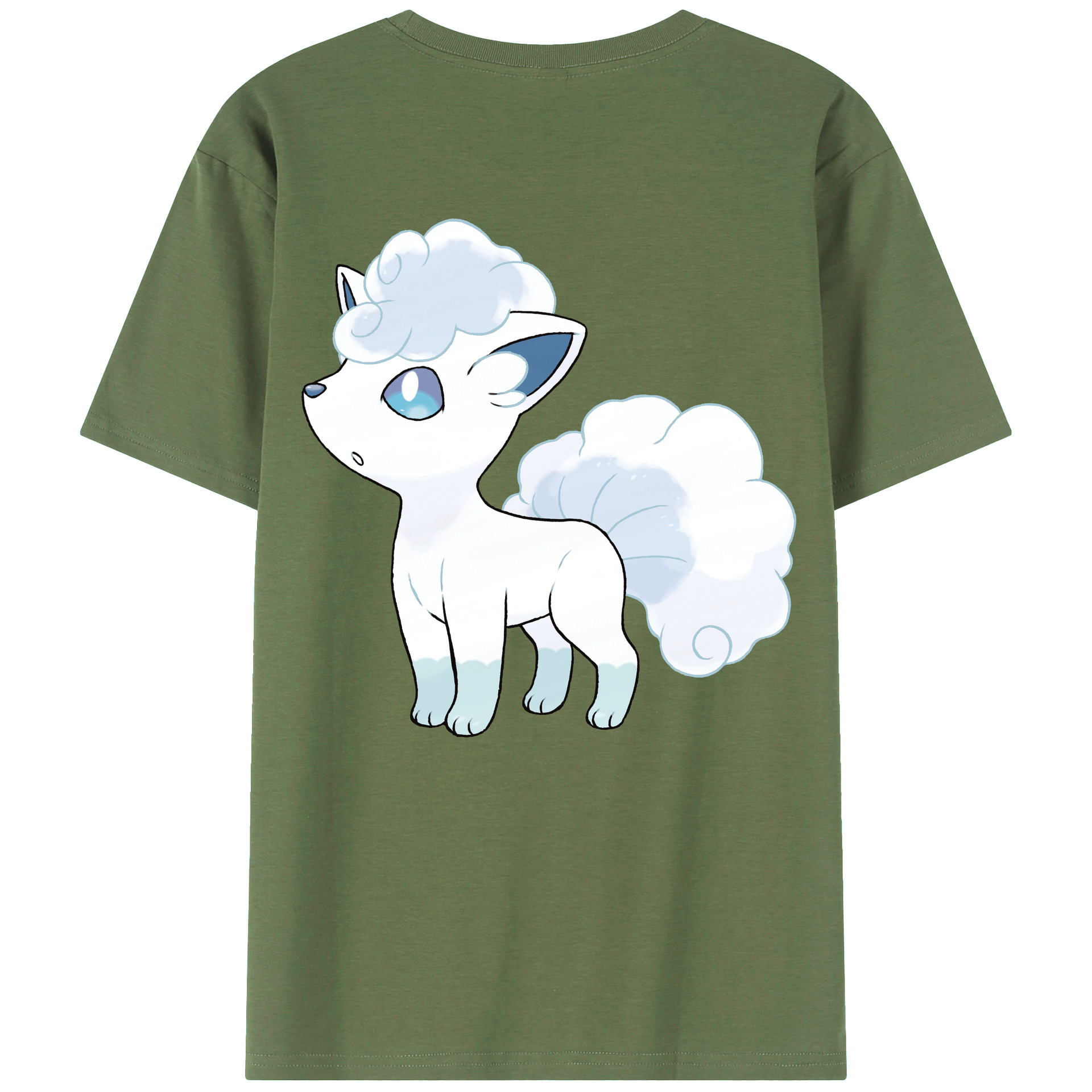 （画像用） ポケットモンスター Pokémon 綿100％ メンズ半袖Tシャツ（バックプリント） 通気性